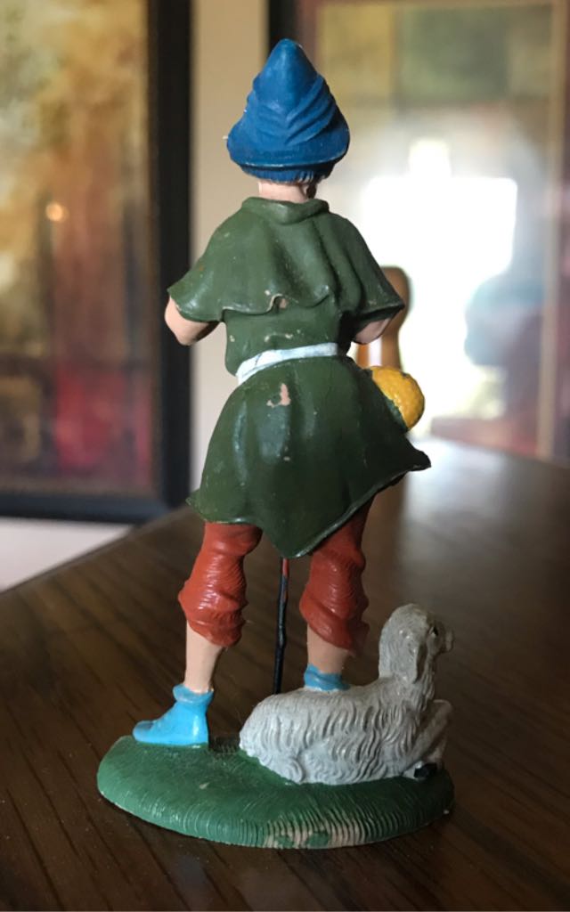 Fontanini - (Set 1) - #189 - Shepherd - Leaning On Staff - Shepherd (Nativity) ornament collectible - Main Image 2