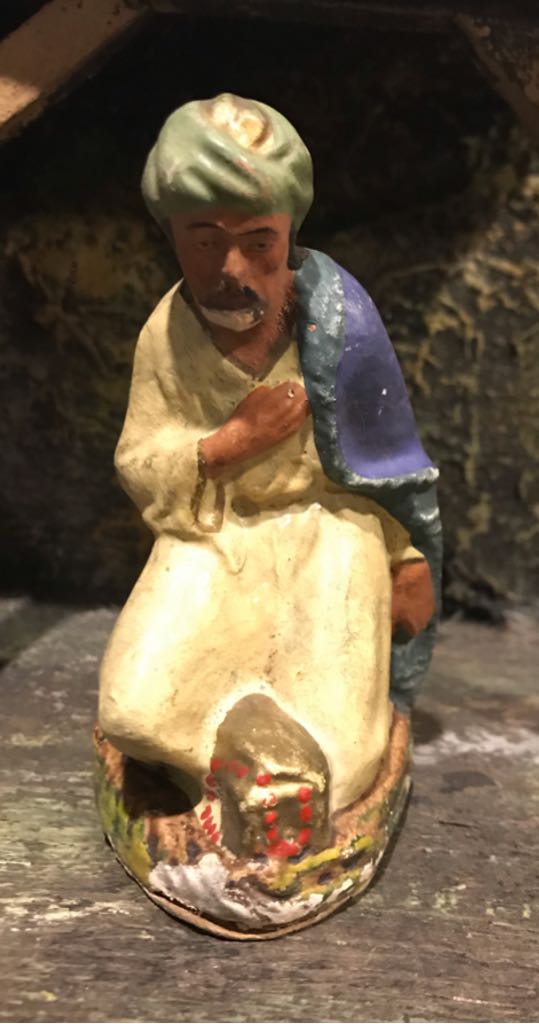 Happy Santa - Plastic - Red