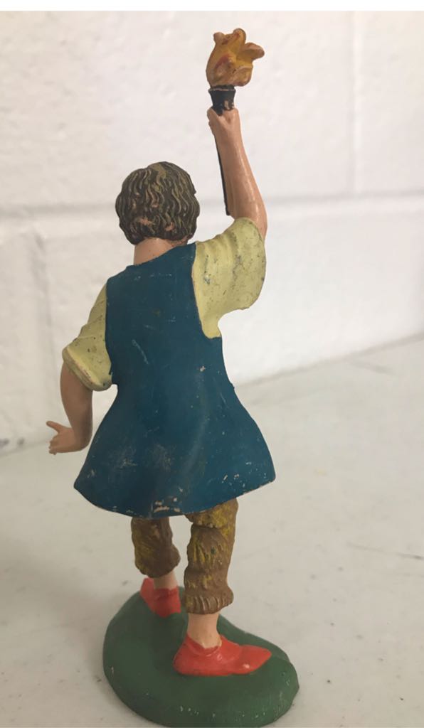 Fontanini - (Set 1) - #108 - Villager - Man With Torch - Villager (Nativity) ornament collectible - Main Image 2