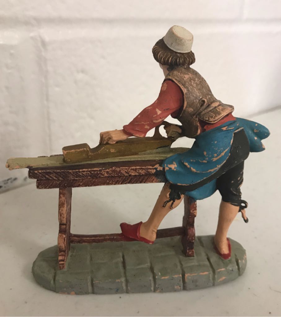 Fontanini - (Set 1) - #205 - Villager - Carpenter - Villager (Nativity) ornament collectible - Main Image 2