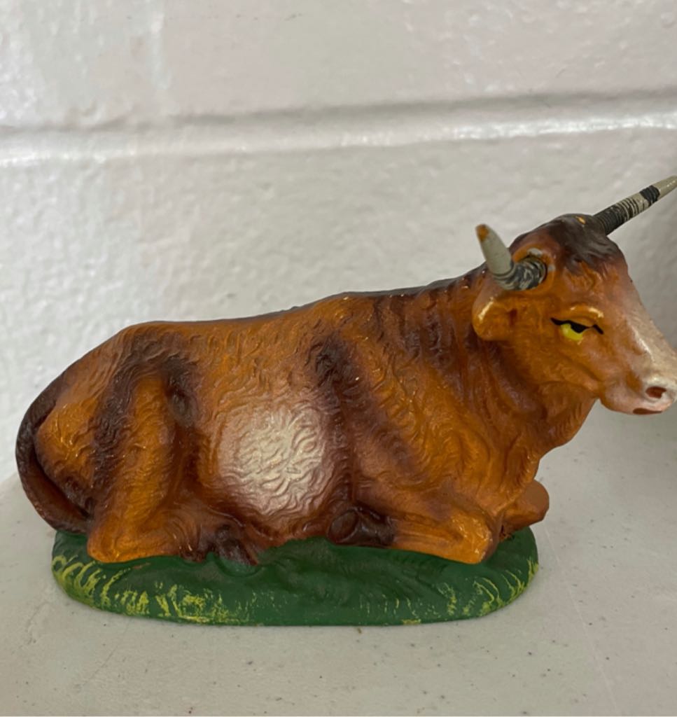 Marchi - (Set 3) - Animal - Cow - Supine - Animal (Nativity) ornament collectible - Main Image 1