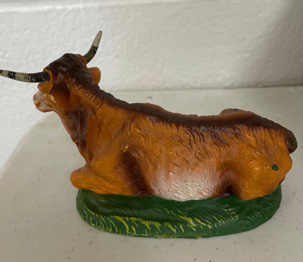 Marchi - (Set 3) - Animal - Cow - Supine - Animal (Nativity) ornament collectible - Main Image 2
