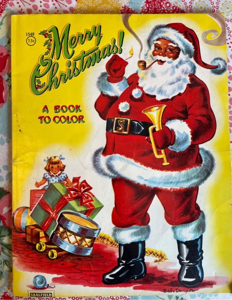 Spun Cotton - Ornament - Santa