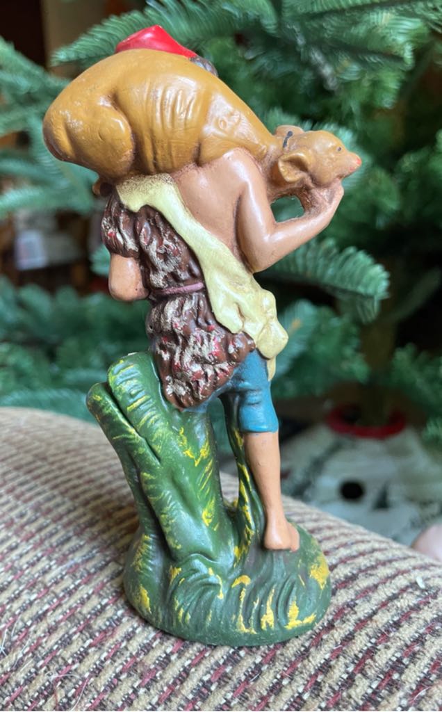 Marchi - Villager - Boy With Calf On Shoulders - Villager (Nativity) ornament collectible - Main Image 2