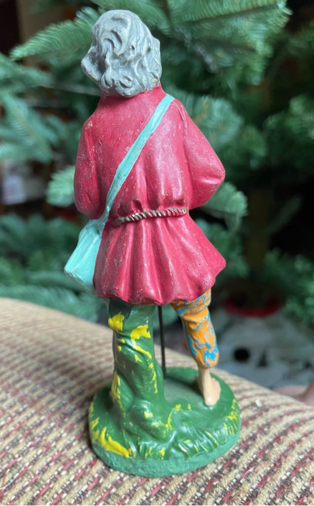 Fontanini - Shepherd - Old Man Leaning On Staff - Shepherd (Nativity) ornament collectible - Main Image 2