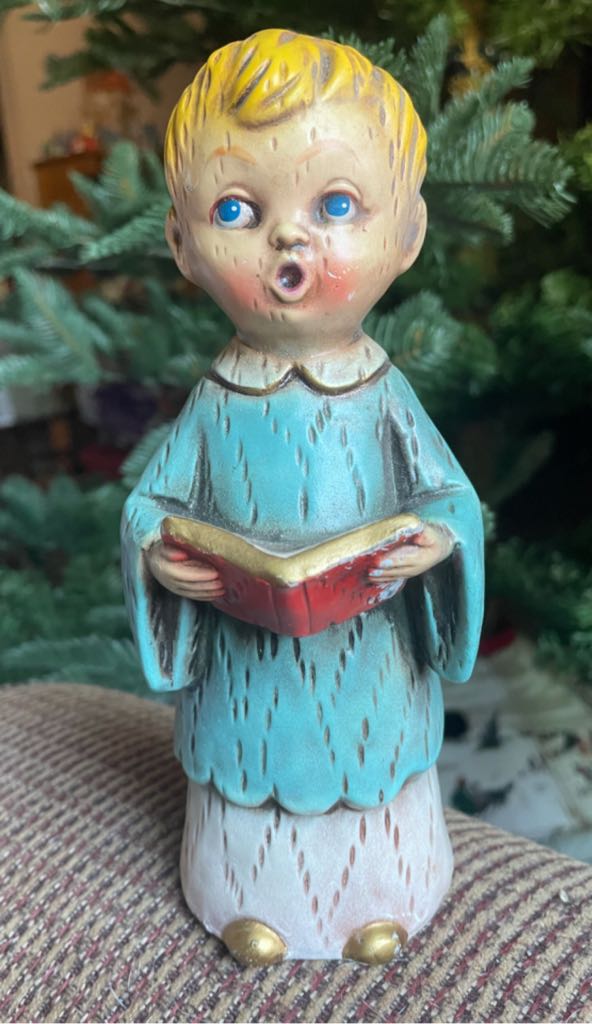 Marchi - Shepherd - Man With Lamb On Shoulders - Blue Cloth