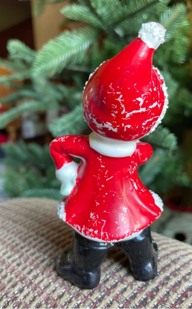 Spaghetti - Santa Girl - With Candy Cane - Santa Girls (Spaghetti Trim) ornament collectible - Main Image 2
