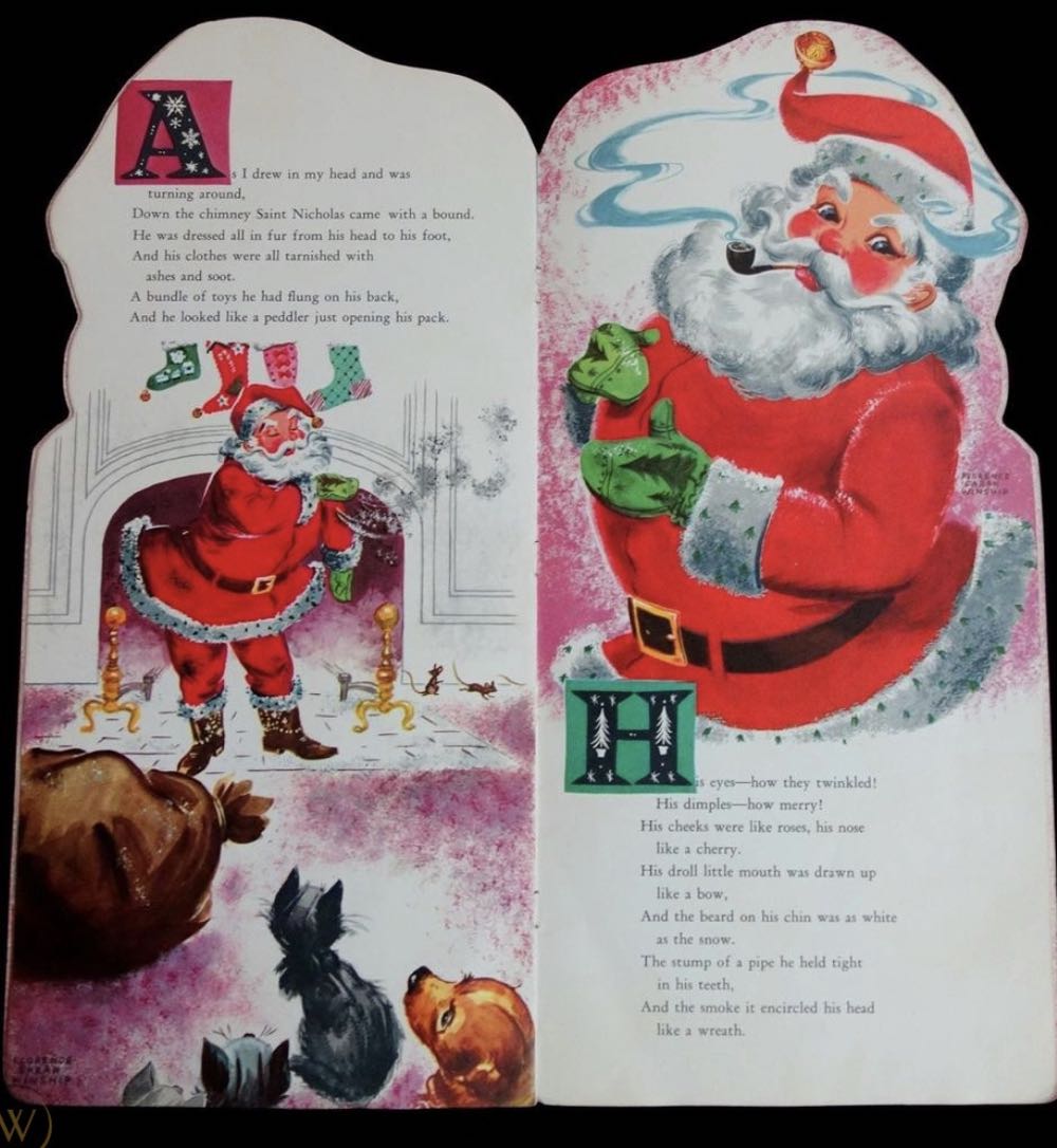 Book - Night Before Christmas - 1958 - Classic Story (Clement C. Moore) ornament collectible - Main Image 4