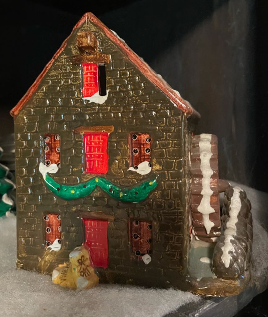 Dept. 56 - Original Snow Village - Christmas - Business - Stone Mill House - Original Snow Village - Building (Light Up Village) ornament collectible - Main Image 2