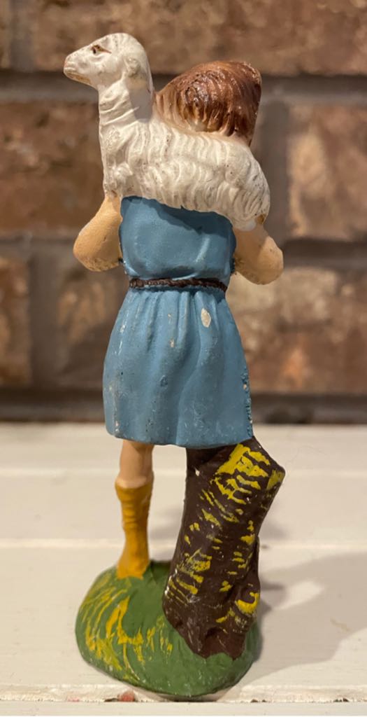 Viviani - Shepherd- Boy With Lamb On Shoulders - Shepherd (Nativity) ornament collectible - Main Image 2