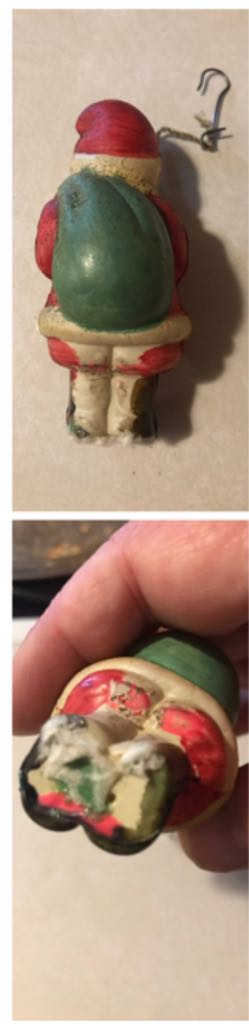 Celluloid - Santa - Santa ornament collectible - Main Image 2