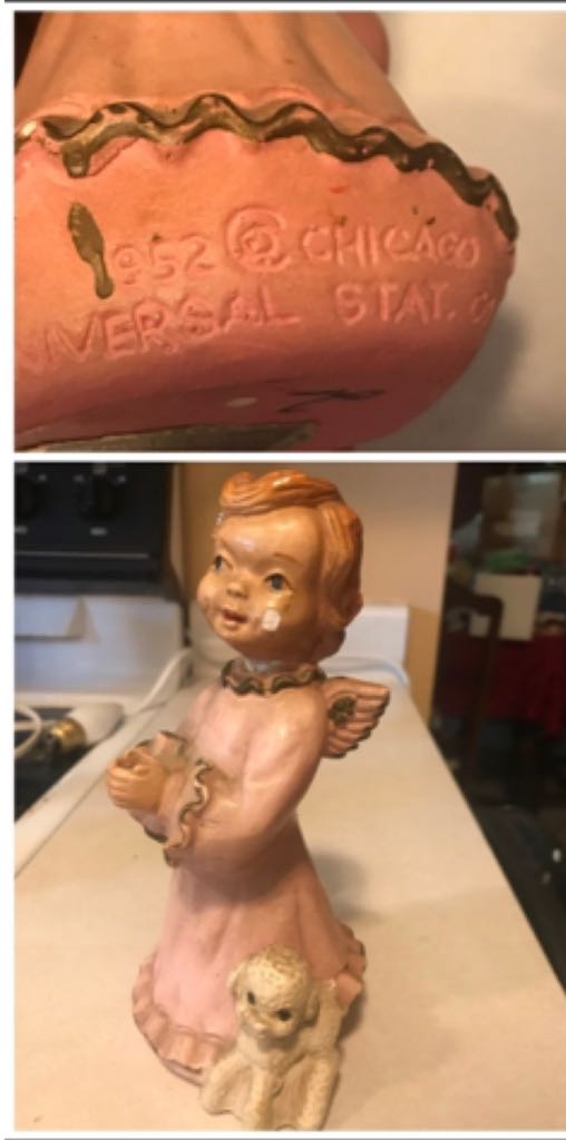 Universal Statuary - Angel With Lamb - Angel ornament collectible - Main Image 2