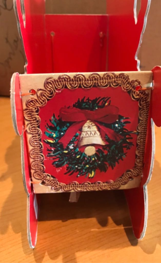 Card Holder - Santa In Red Sleigh - Santa (Christmas Card Holder) ornament collectible - Main Image 2