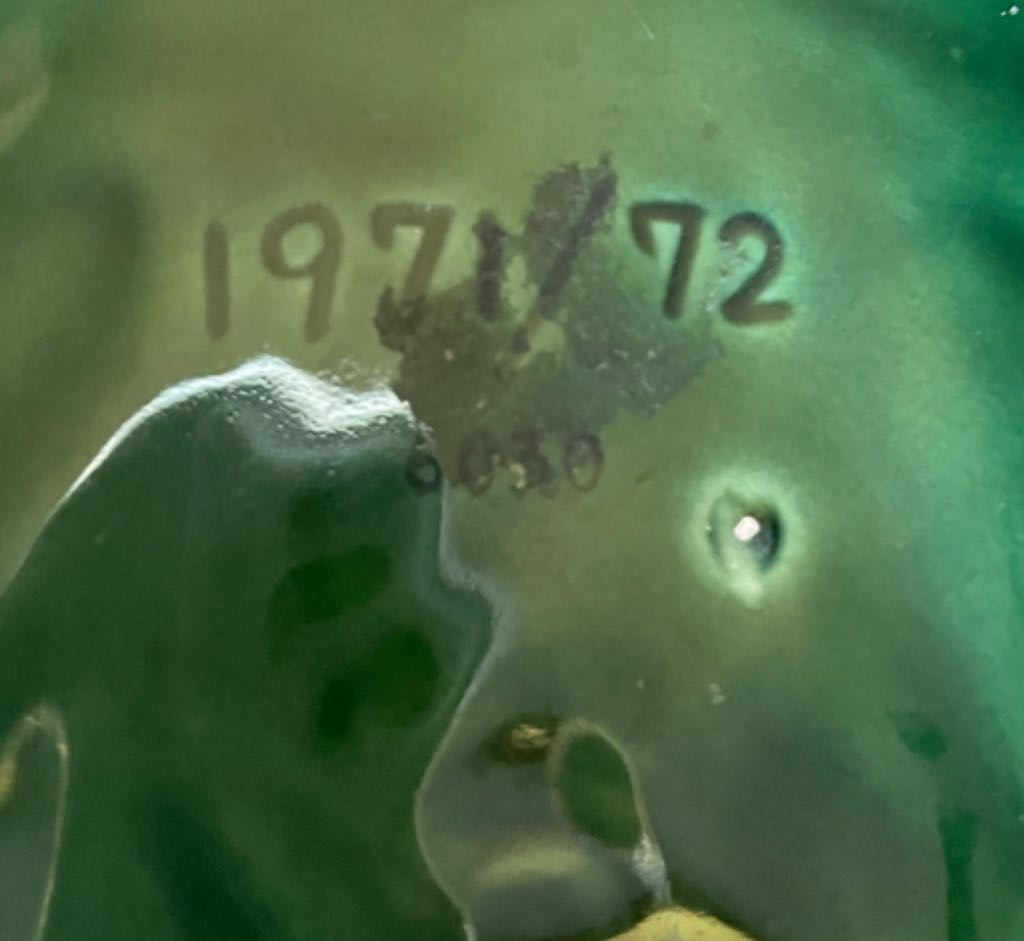 Lefton - Green Holly Berry - Bell Shaped Plate - #6030 - Green Holly Berry (Christmas China) ornament collectible - Main Image 2