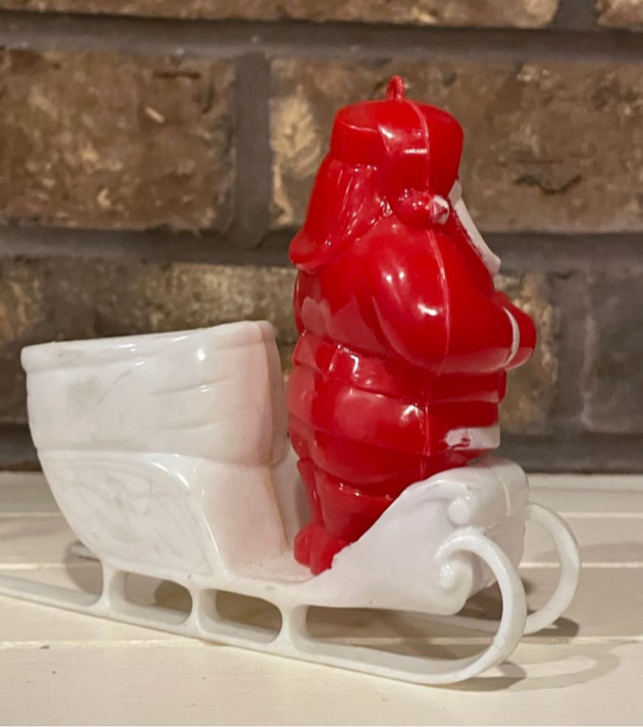 Rosen - Christmas - Santa In White Sleigh - Santa (Candy Container) ornament collectible - Main Image 2