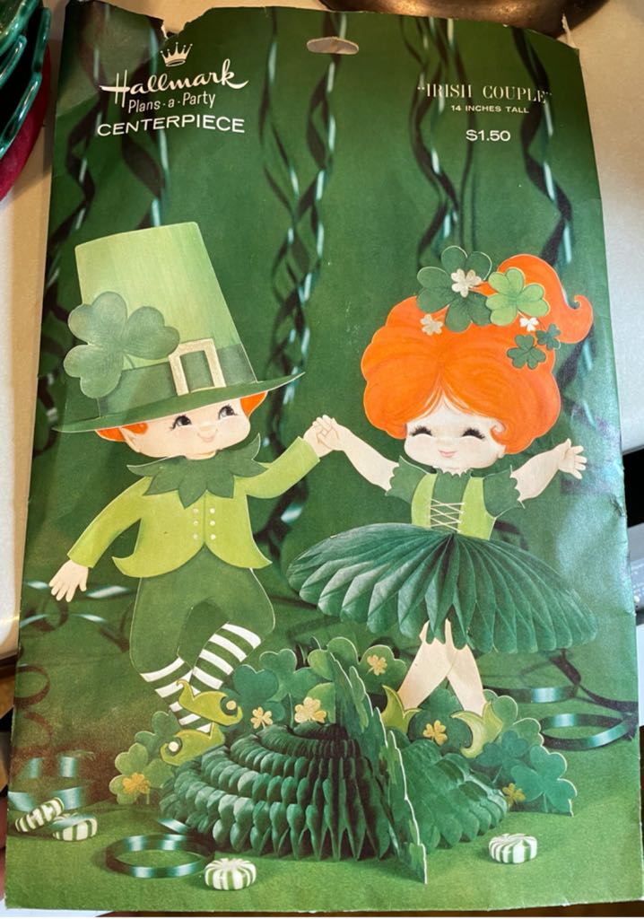 Hallmark - St. Patrick’s - Plan-A-Party - Centerpiece - Irish Couple - Leprecaun (Centerpiece) ornament collectible - Main Image 2
