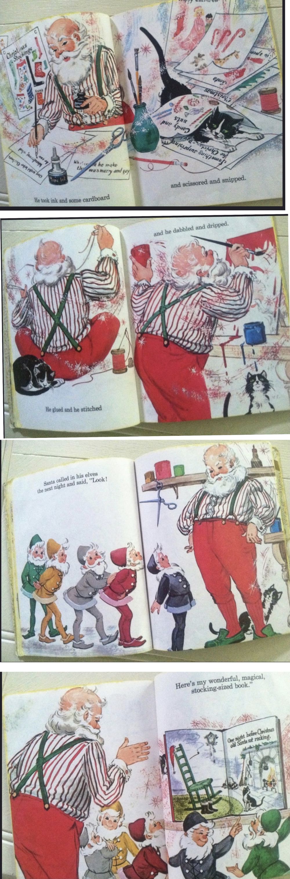 Book - Santa’s Surprise Book - 1973 - Little Golden Book (By Joan Potter Elwart) ornament collectible - Main Image 3