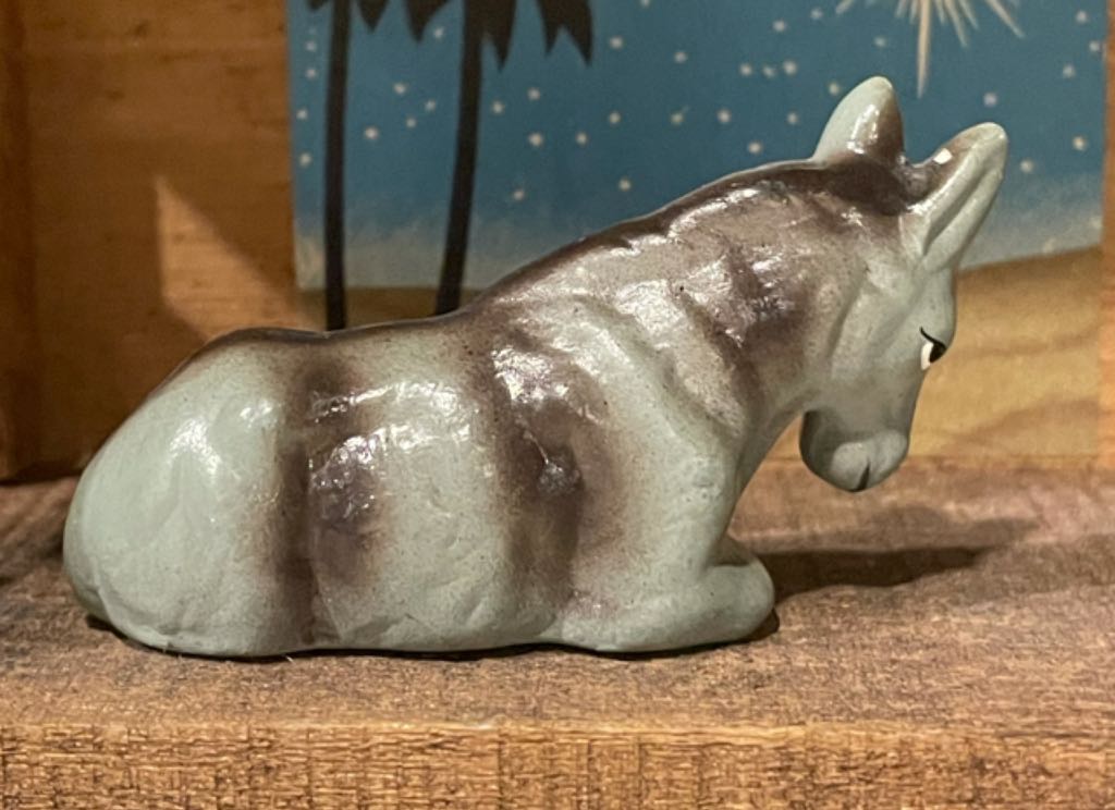 Japan - (Set 11) - Animal - Donkey - Supine - Animals (Nativity) ornament collectible - Main Image 2