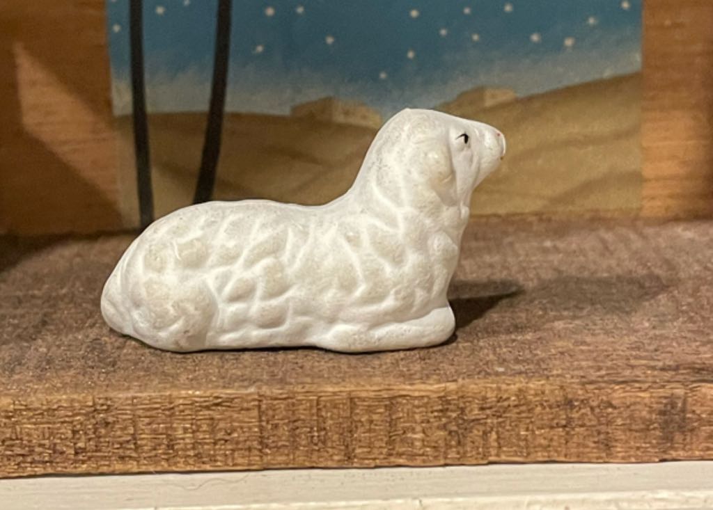 Japan - (Set 11) - Animal - Sheep - Supine - Animals (Nativity) ornament collectible - Main Image 2