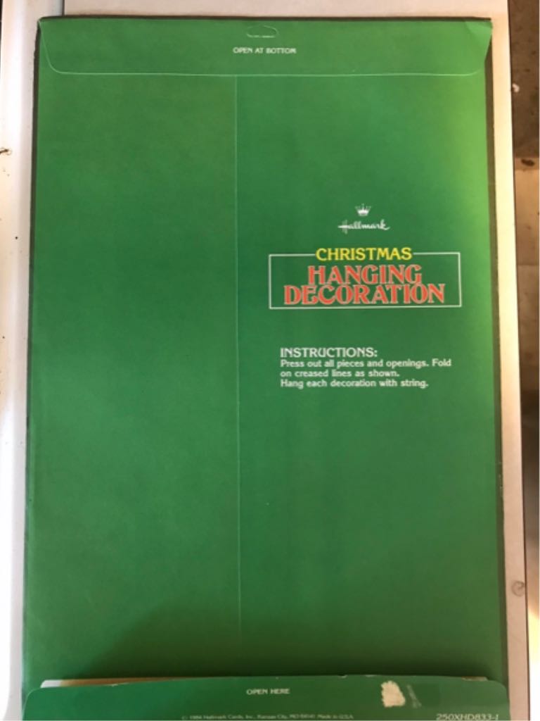 Hallmark - Christmas Hanging Decorations - Ornaments (Punch Out Decorations) ornament collectible - Main Image 2