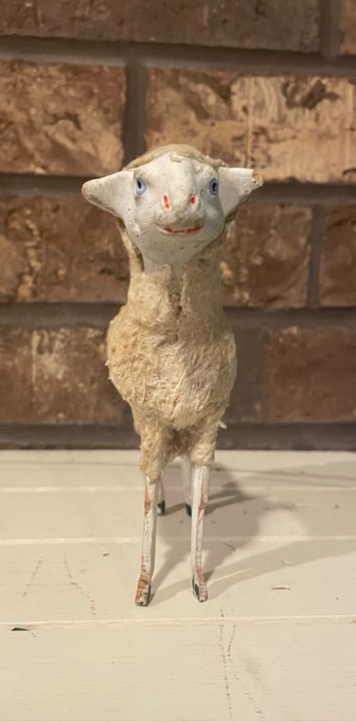 Putz - Animal - Wooly Sheep - Animals (Putz) ornament collectible - Main Image 2