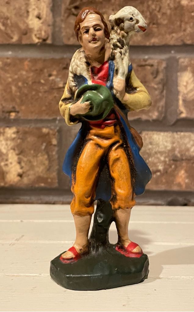 Friedel - (Set 4) - Shepherd - Lamb On Shoulders - Shepherd (Nativity) ornament collectible - Main Image 1