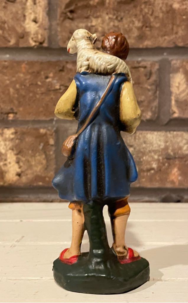 Friedel - (Set 4) - Shepherd - Lamb On Shoulders - Shepherd (Nativity) ornament collectible - Main Image 2