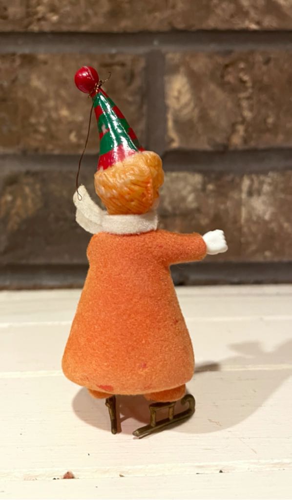 Ice Skater - Orange Coat - Ice Skater (Ornament) ornament collectible - Main Image 2