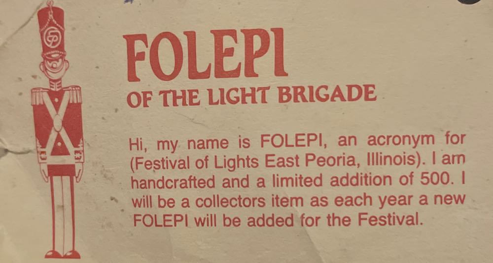 FOLEPI - 1994 - East Peoria Festival Of Lights (Collectible Series) ornament collectible - Main Image 3