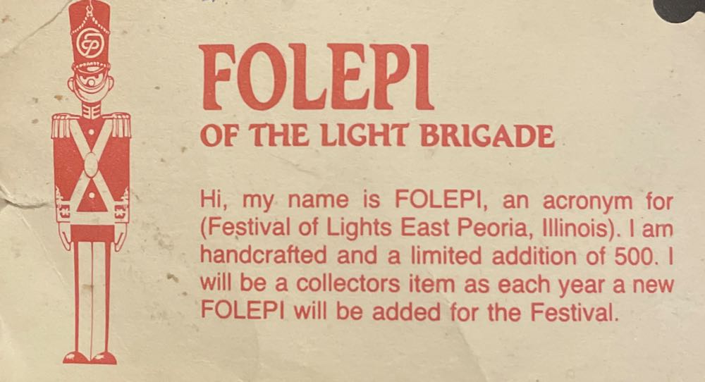 FOLEPI - 1988 - East Peoria Festival Of Lights (Collectible Series) ornament collectible - Main Image 3