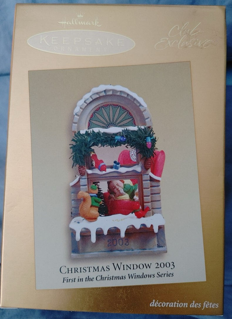 Christmas Window #1 2003 Ornament - Christmas Windows (Dreaming of Santa) ornament collectible - Main Image 3