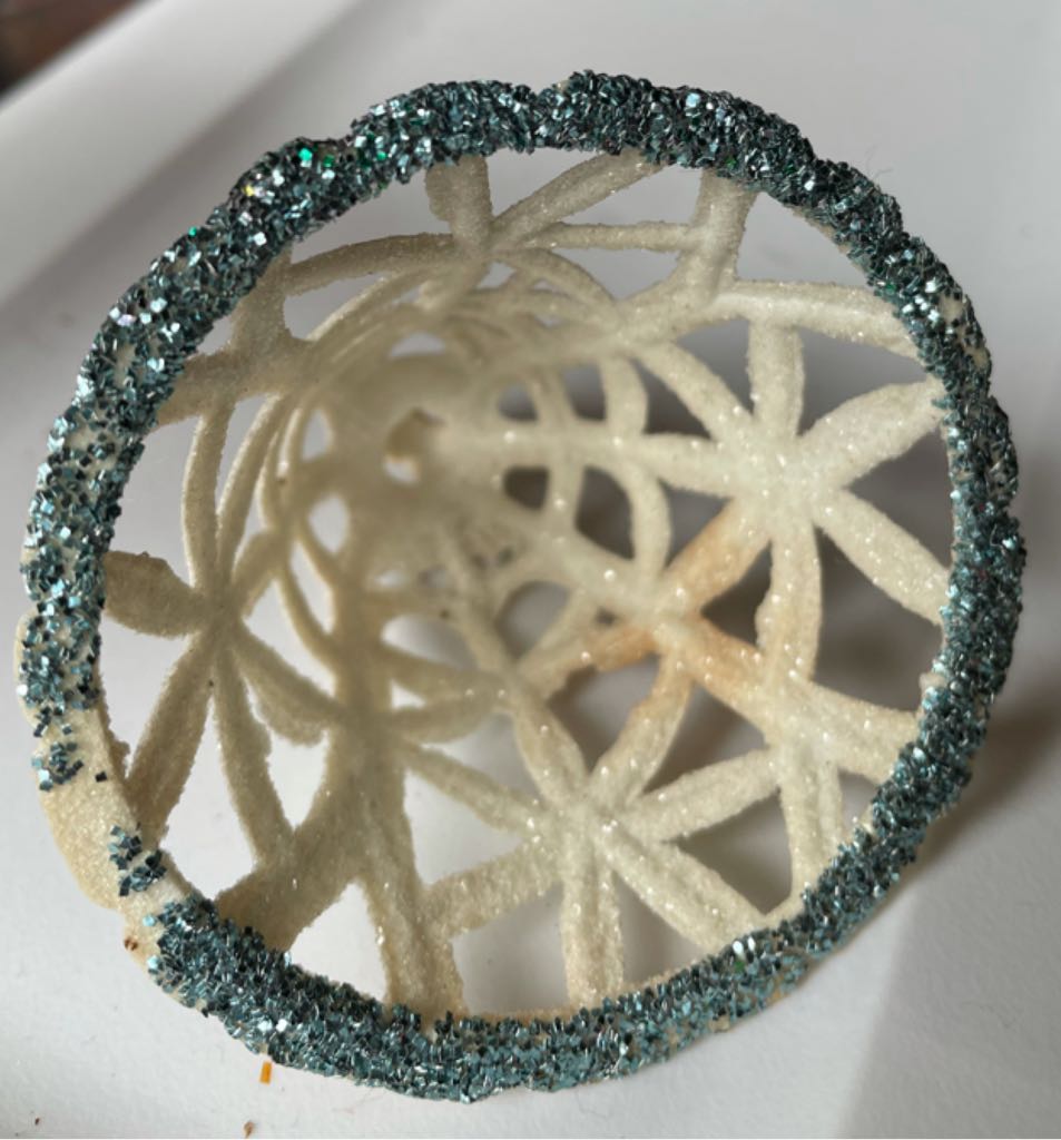 Bradford - Bell - Poinsettia - Blue - Poinsettia (Bell) ornament collectible - Main Image 2