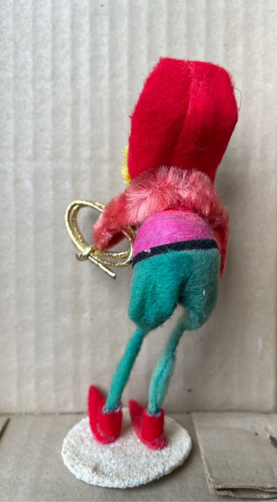 Chenille - Elf - (8/8) - With Rope - Elf (Chenille) ornament collectible - Main Image 2