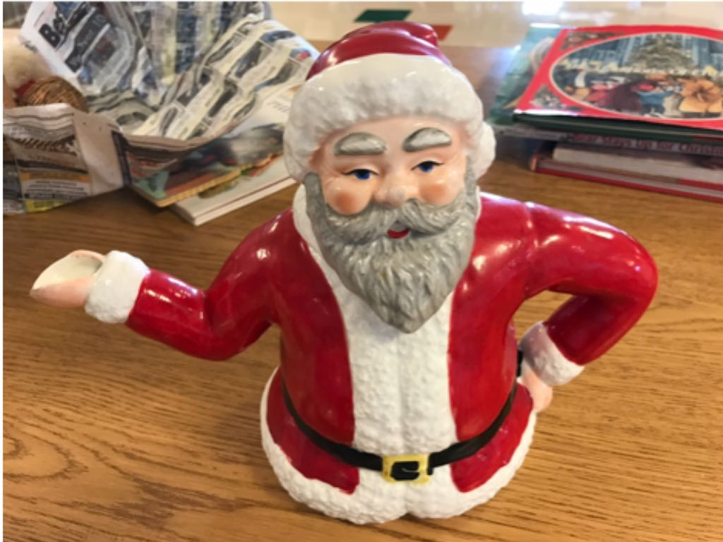 Santa - Tea Pot - Santa (Tea Pot) ornament collectible - Main Image 1