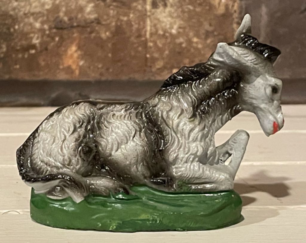 Marchi - (Set 4) - Animal - Donkey - Supine - Animals (Nativity) ornament collectible - Main Image 2