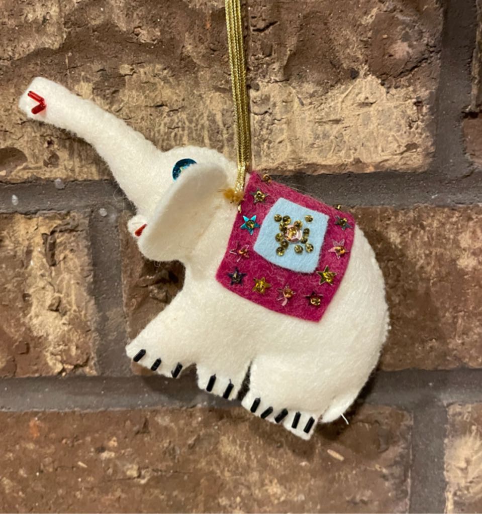 Felt - Elephant - Elephant (Circus) ornament collectible - Main Image 1