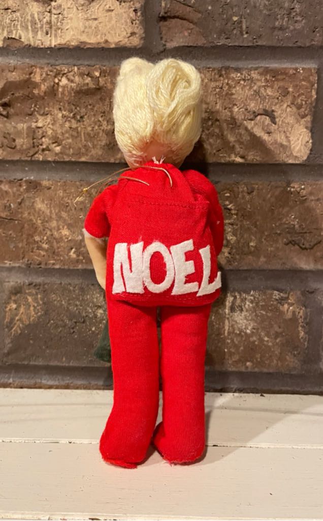 Sleeping Girl - Stocking - NOEL on Butt - Girl (Sleeping) ornament collectible - Main Image 2