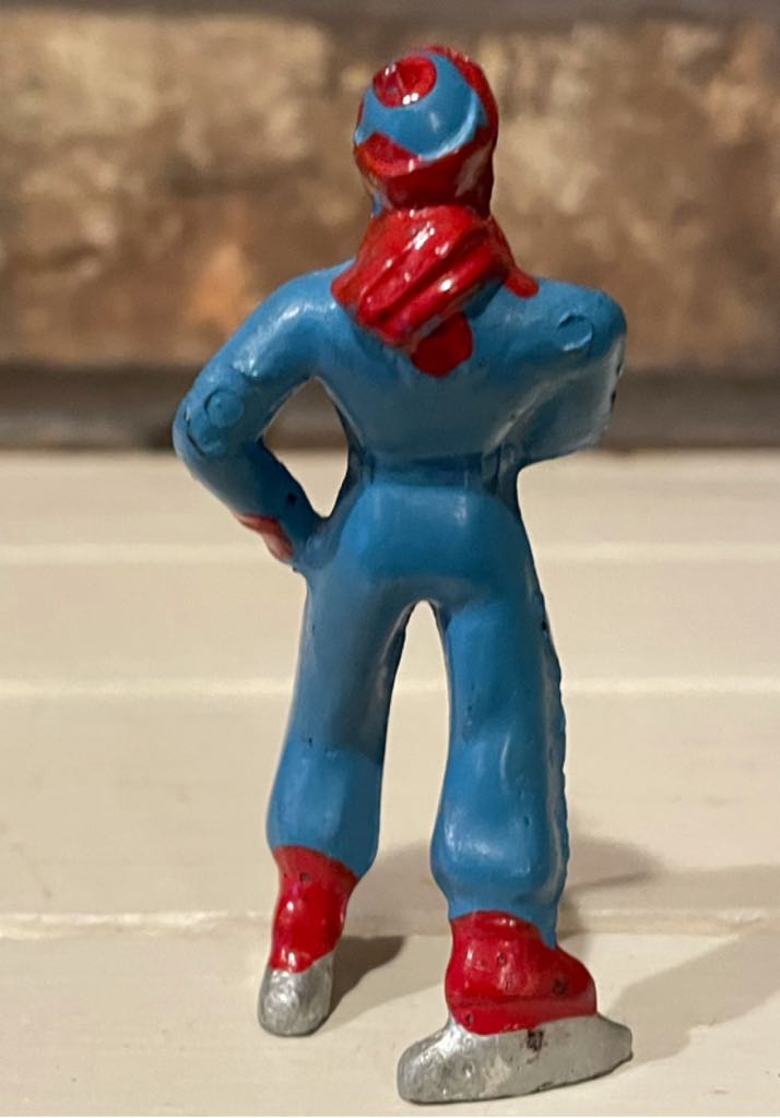 Barclay - Boy Skater - #628 - Blue - Ice Skater (Putz Villager) ornament collectible - Main Image 2