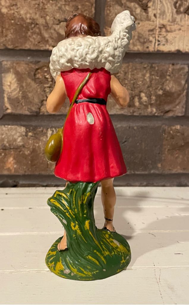 Viviani - Shepherd - Sheep On Shoulders - Shepherd (Nativity) ornament collectible - Main Image 2