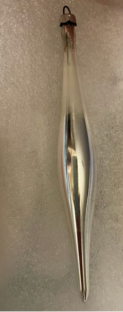 West Germany - Red - Glitter Snowflakes