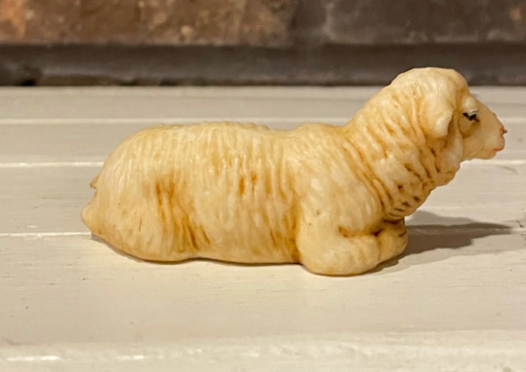 Marolin - (Set 6) - Animal - Sheep - Supine - Facing Forward - Animal (Nativity) ornament collectible - Main Image 2