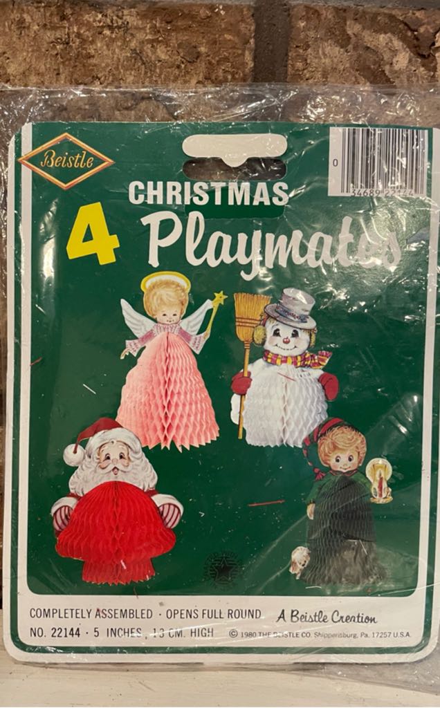 Beistle - Christmas - Playmates - Elf - Elf (Honeycomb) ornament collectible - Main Image 2