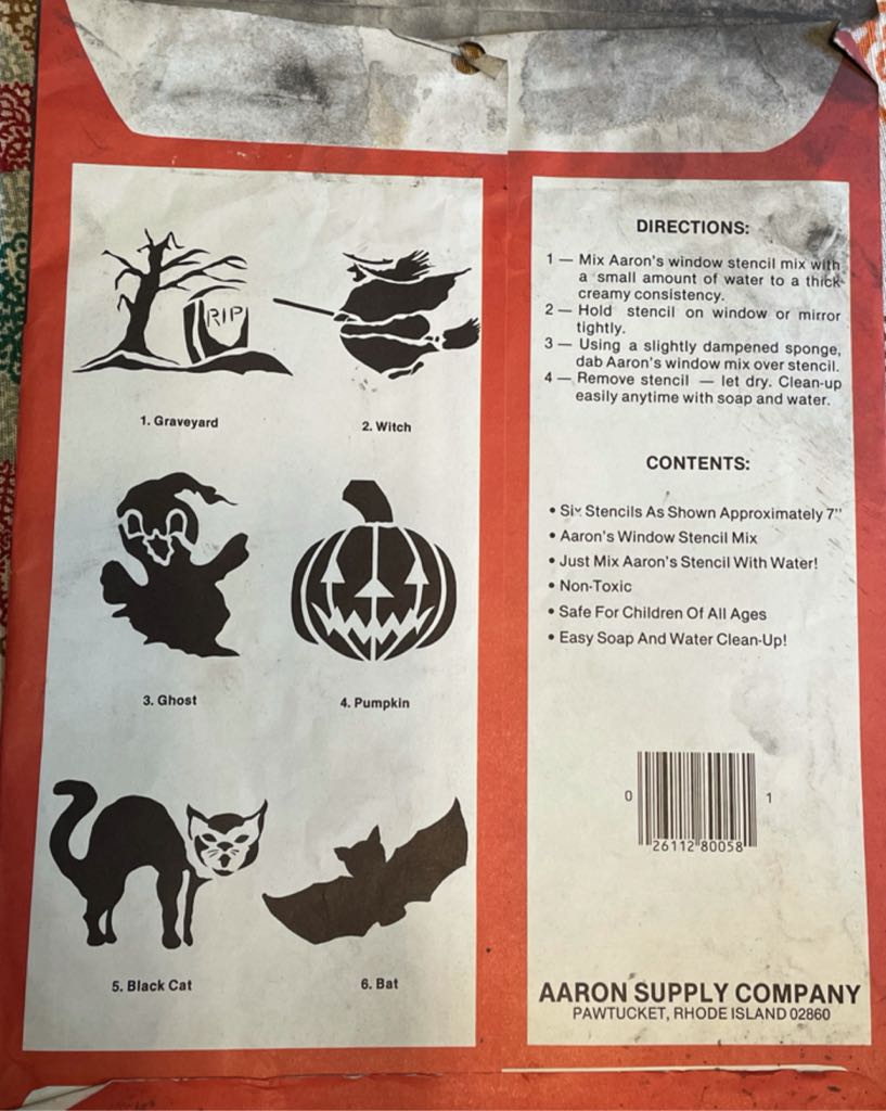 Aarons - Halloween - Window Stencil Kit - Halloween (Stencil) ornament collectible - Main Image 2
