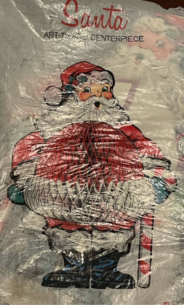 Beistle - Christmas - Art Tissue Centerpiece - Santa - Santa (Honeycomb) ornament collectible - Main Image 2