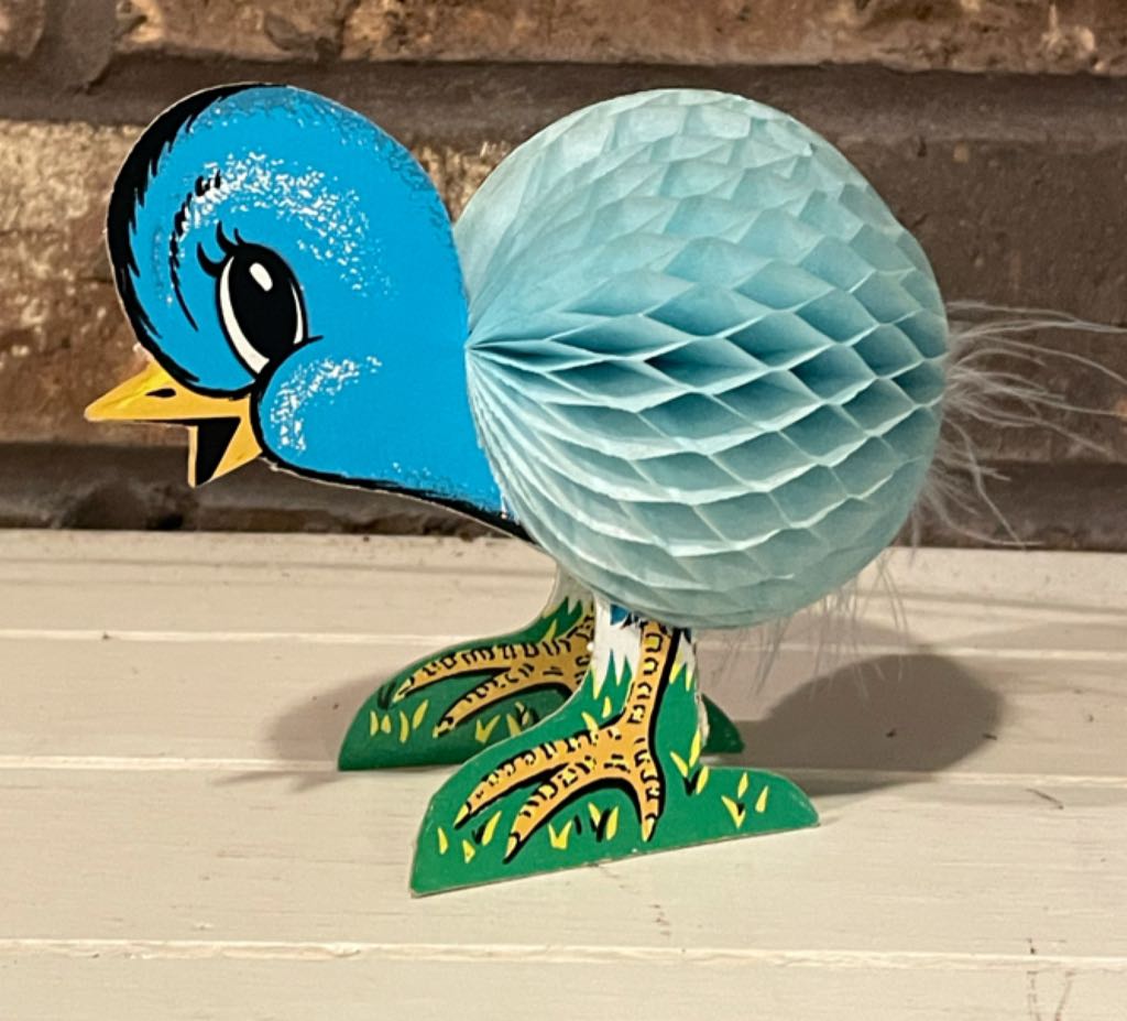 Beistle - Easter - Playmates - Chick - Blue - Easter (Honeycomb) ornament collectible - Main Image 2