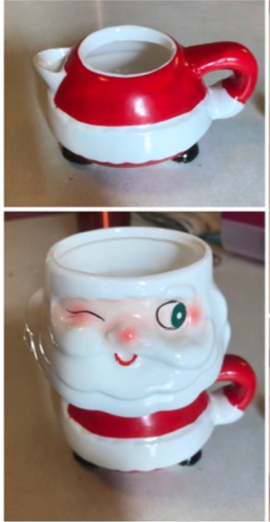 Holt Howard - Winking Santa - Stackable Sugar & Creamer - Santa (Sugar & Creamer) ornament collectible - Main Image 2