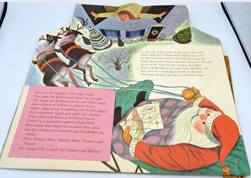 Book - The Night Before Christmas - 1962 - Child Books (By Clemont C. Moore) ornament collectible - Main Image 3