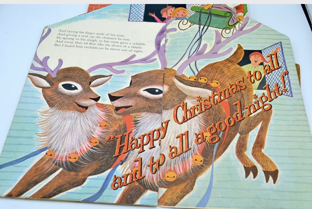 Book - The Night Before Christmas - 1962 - Child Books (By Clemont C. Moore) ornament collectible - Main Image 4