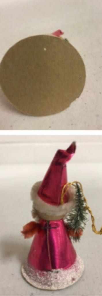 Spun Cotton - Ornament - Santa With Tree - Santa (Spun Cotton) ornament collectible - Main Image 2