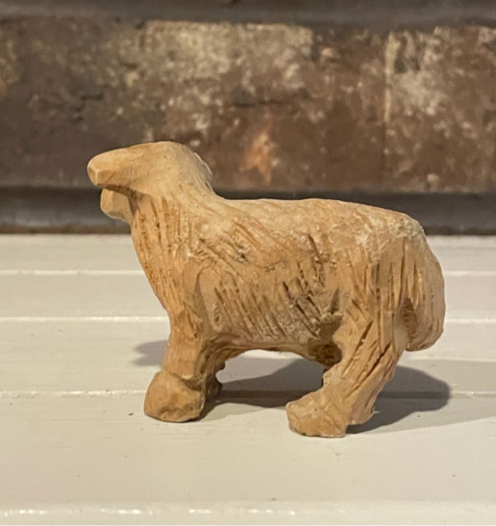 Wood - (Set 2) - Animal - Sheep - Standing - Animal (Nativity) ornament collectible - Main Image 2